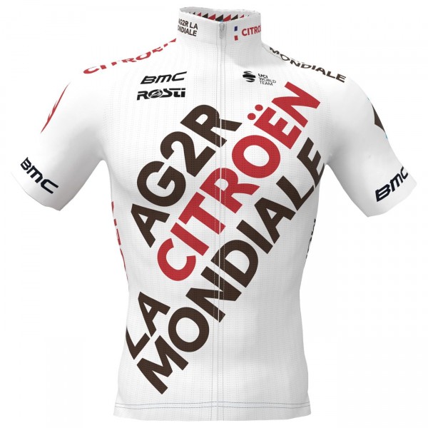 AG2R Citroen 2022 wielershirt korte mouw (lange rits) professioneel wielerteam