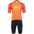 INEOS GRENADIERS 2022 trainingseditie ICON wielershirt met korte mouwen (lange ritssluiting) professioneel wielerteam