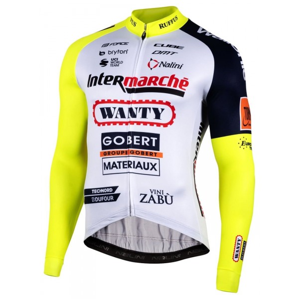 Intermarché-Wanty-Gobert Matériaux 2022 wielershirt met lange mouwen professioneel wielerteam