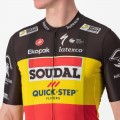 Soudal Quick-Step Belgisch Kampioen 2023 Competizione wielertrui met korte mouwen professioneel wielerteam