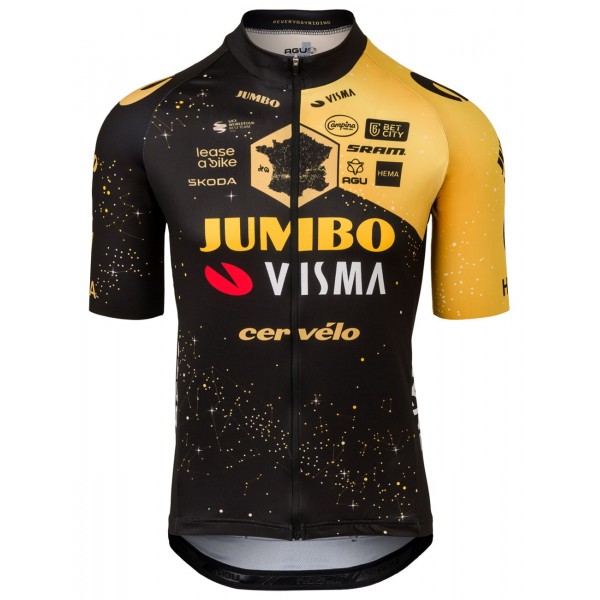 TEAM JUMBO-VISMA Tour de France Editie 2023 korte mouw wielershirt professioneel wielerteam