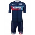 Trek Factory Racing XC 2023 fietsshirt met korte mouwen (lange ritssluiting) professioneel wielerteam