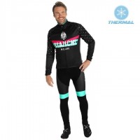2019 Bianchi Milano PB Zwart Thermal Fietskleding Set Wielershirts Lange Mouw+Lange Wielrenbroek Bib 441LKVV 2019 Bianchi Milano PB Zwart Thermal Fietskleding Set Wielershirts Lange Mouw+Lange Wielrenbroek Bib 441LKVV