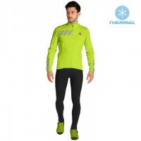 2019 Casteli Raddoppia 2 Geel Thermal Fietskleding Set Wielershirts Lange Mouw+Lange Wielrenbroek Bib 375KYAH 2019 Casteli Raddoppia 2 Geel Thermal Fietskleding Set Wielershirts Lange Mouw+Lange Wielrenbroek Bib 375KYAH