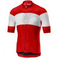 2019 Casteli Ruota Rood Wielershirt Korte Mouw 164ZETM 2019 Casteli Ruota Rood Wielershirt Korte Mouw 164ZETM