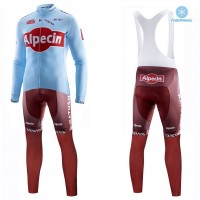2019 Katusha Alpecin Team Thermal Fietskleding Set Wielershirts Lange Mouw+Lange Wielrenbroek Bib 840VYVR 2019 Katusha Alpecin Team Thermal Fietskleding Set Wielershirts Lange Mouw+Lange Wielrenbroek Bib 840VYVR
