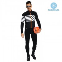 2019 Santini Svolta Zwart Thermal Fietskleding Set Wielershirts Lange Mouw+Lange Wielrenbroek Bib 811SDNQ 2019 Santini Svolta Zwart Thermal Fietskleding Set Wielershirts Lange Mouw+Lange Wielrenbroek Bib 811SDNQ