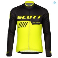 2019 Scott RC Team Zwart-Geel Thermal Wielershirt Lange Mouw 569HMPX 2019 Scott RC Team Zwart-Geel Thermal Wielershirt Lange Mouw 569HMPX