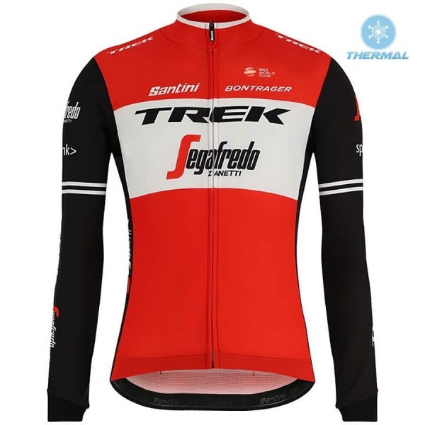 2019 Trek Factory Racing Rood Thermal Wielershirt Lange Mouw 142XKFG