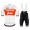 2019 Trek Factory Racing TDF Wit Fietskleding Set Fietsshirt Met Korte Mouwen+Korte Koersbroek Bib 317QLML