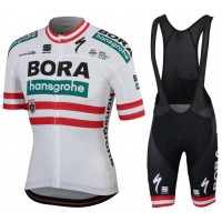 Bora Hansgrohe 2019 Austrian Champion Fietskleding Set Wielershirt Korte Mouw+Korte Fietsbroeken Bib Bora Hansgrohe 2019 Austrian Champion Fietskleding Set Wielershirt Korte Mouw+Korte Fietsbroeken Bib