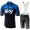 TEAM SKY 2019 Fietskleding Set Wielershirt Korte Mouw+Korte Fietsbroeken Bib