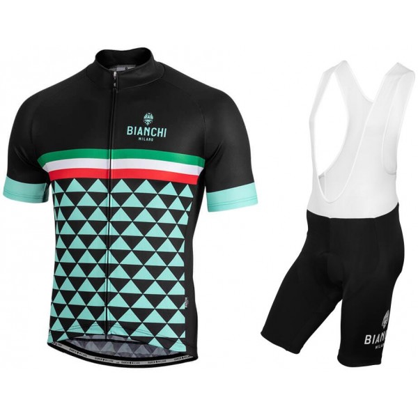 BIANCHI MILANO Codigoro Fietskleding Set Wielershirt Korte Mouw+Korte Fietsbroeken Bib