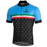 BIANCHI MILANO Codigoro Blue Wielershirt Korte Mouw