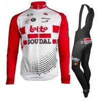 Lotto Soudal 2019 Fietskleding Set Wielershirt Lange Mouw+Lange Fietsbroeken Bib Lotto Soudal 2019 Fietskleding Set Wielershirt Lange Mouw+Lange Fietsbroeken Bib