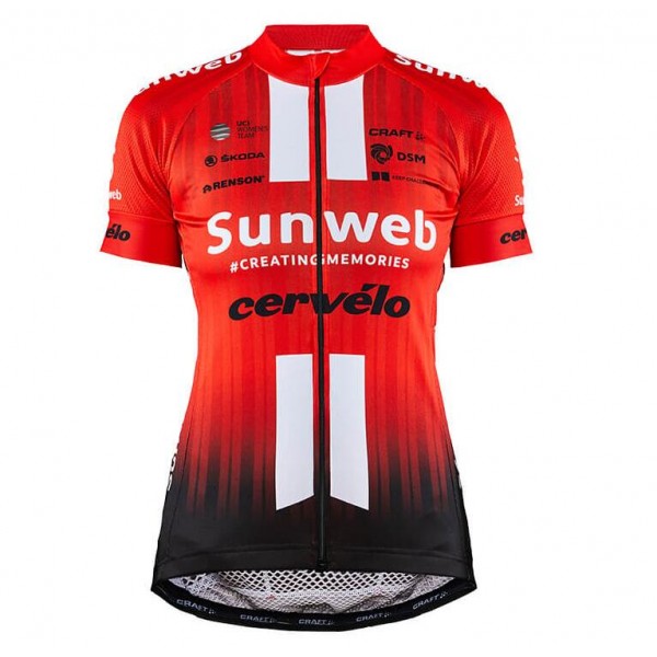 Team Sunweb 2019 Dames Wielershirt Korte Mouw