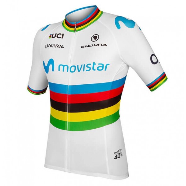 MOVISTAR TEAM World Champion 2019 Wielershirt Korte Mouw