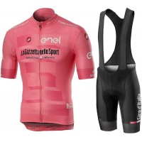 Giro D'Italia 2019 Rosa Fietskleding Set Wielershirt Korte Mouw+Korte Fietsbroeken Bib Giro D'Italia 2019 Rosa Fietskleding Set Wielershirt Korte Mouw+Korte Fietsbroeken Bib