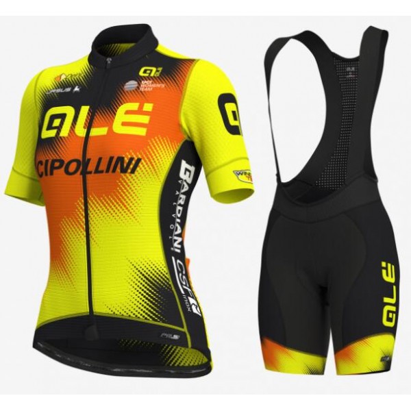 Ale Cipollini 2019 Dames Fietskleding Set Wielershirt Korte Mouw+Korte Fietsbroeken Bib