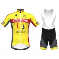 2020 Bingoal Wallonie Bruxelle Geel Fietskleding Set Fietsshirt Met Korte Mouwen+Korte Koersbroek Bib 946DHNY 2020 Bingoal Wallonie Bruxelle Geel Fietskleding Set Fietsshirt Met Korte Mouwen+Korte Koersbroek Bib 946DHNY