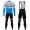 2020 CUBE Blauw Pro Team Wielerkleding Set Wielershirt Lange Mouw+Lange Fietsbroeken Bib 870IGTH