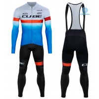 2020 CUBE Blauw Pro Team Thermal Fietskleding Set Wielershirts Lange Mouw+Lange Wielrenbroek Bib 998XVXC 2020 CUBE Blauw Pro Team Thermal Fietskleding Set Wielershirts Lange Mouw+Lange Wielrenbroek Bib 998XVXC