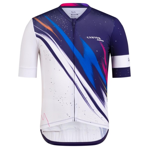 2020 Canyon Team Blauw-Wit Wielershirt Korte Mouw 291WRIY