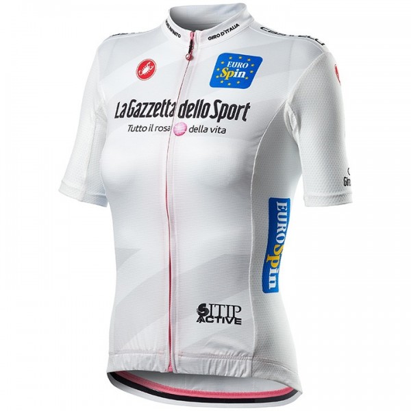 2020 GIRO D'ITALIA Maglia Bianca Dames Wielershirt Korte Mouw 349AVHX