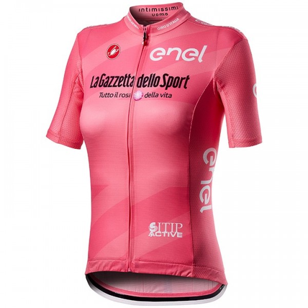 2020 GIRO D'ITALIA Maglia Rosa Dames Wielershirt Korte Mouw 597XAZY