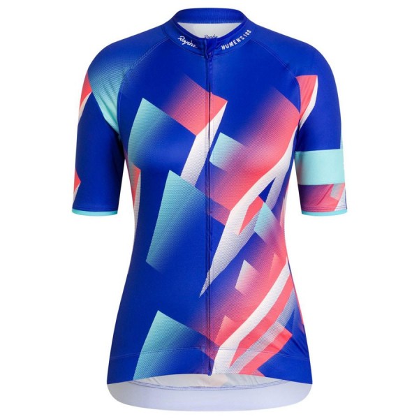 2020 Rapha Pro Team Dames's Blauw-Color Wielershirt Korte Mouw 607YXKK