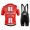 2020 SUMWEB Team Rood Fietskleding Set Fietsshirt Met Korte Mouwen+Korte Koersbroek Bib 751IHMP