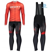 2020 Scott RC Pro Rood Thermal Fietskleding Set Wielershirts Lange Mouw+Lange Wielrenbroek Bib 915FNBM 2020 Scott RC Pro Rood Thermal Fietskleding Set Wielershirts Lange Mouw+Lange Wielrenbroek Bib 915FNBM