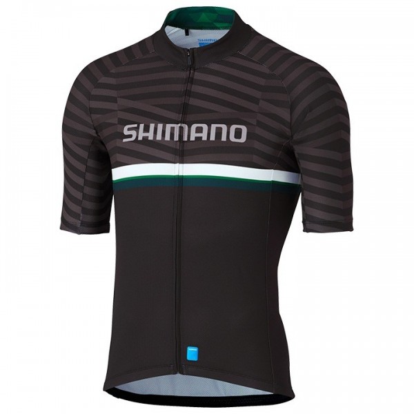 2020 Shimano Team Zwart Wielershirt Korte Mouw 207AAJJ