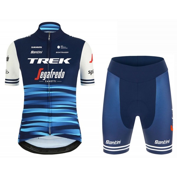 2020 TREK-Segafredo Dames Fietskleding Set Wielershirt Korte Mouw+Korte Fietsbroeken Bib 163OYHD