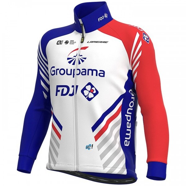 2020 Team FDJ Fietskleding Wielershirt Lange Mouw 884AWHW