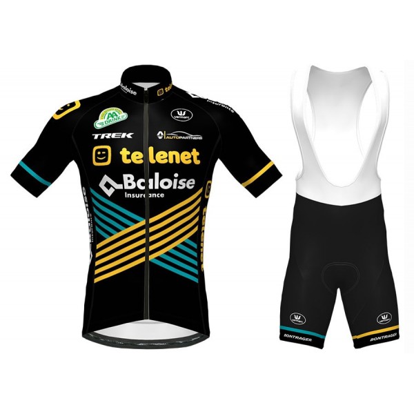 2020 Team TELENET Fietskleding Set Fietsshirt Met Korte Mouwen+Korte Koersbroek Bib 590LXBF