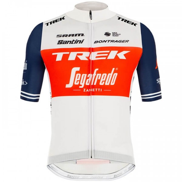 2020 Trek Segafredo Wit-Rood Wielershirt Korte Mouw 514GDVN