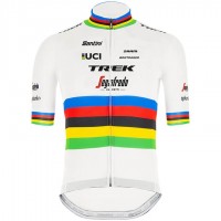 2020 Trek Segafredo World Champion Wit Wielershirt Korte Mouw 107YYXW 2020 Trek Segafredo World Champion Wit Wielershirt Korte Mouw 107YYXW