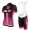 2015 ALE Wielerkleding Set Wielershirt Met Korte Mouwen+Korte Koersbroek Roze Zwart Dame