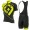 ALE PRR STARS Fluo Geel Wielerkleding Set Wielershirt Korte+Korte Fietsbroeken Bib