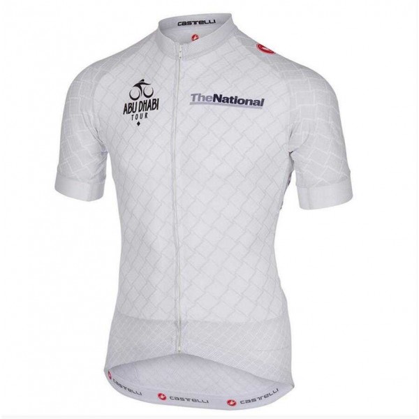 2015 Abu Dhabi Tour Wielershirt Met Korte Mouwen Wit