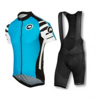 2016 ASSOS Fietskleding Set Fietsshirt Met Korte Mouwen+Korte Koersbroek Blauw Zwart 2016 ASSOS Fietskleding Set Fietsshirt Met Korte Mouwen+Korte Koersbroek Blauw Zwart