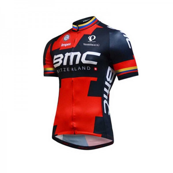 2015 BMC Wielershirt Met Korte Mouwen