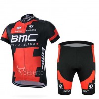 2016 BMC Wielerkleding Set Wielershirt Korte Mouwen+Fietsbroek-Korte