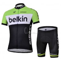 Belkin Pro Team Blanco Wielerkleding Set Set Wielershirts Korte Mouw+Fietsbroek Belkin Pro Team Blanco Wielerkleding Set Set Wielershirts Korte Mouw+Fietsbroek