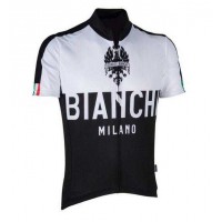 2016 BIANCHI-MILANO NALON Wielershirt Korte Mouw Zwart Wit