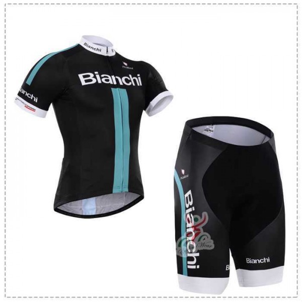 2015 Bianchi Fietskleding Korte Mouw+Fiets Broek