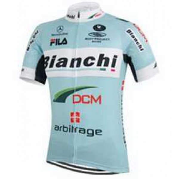 2015 Bianchi DCM Wielershirt Met Korte Mouwen