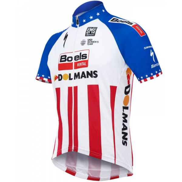 2017 Jersey Team Boels Dolmans Wielershirt Met Korte Mouwen