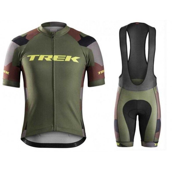 2016 Bontrager Fietskleding Set Fietsshirt Met Korte Mouwen+Korte Koersbroek Groen